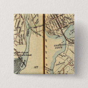 Harmon Park, New York Vierkante Button 5,1 Cm