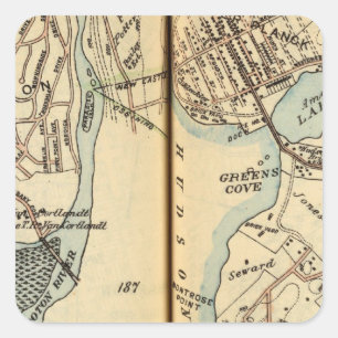 Harmon Park, New York Vierkante Sticker