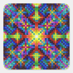 Harmonic Crystal Mandala Sticker