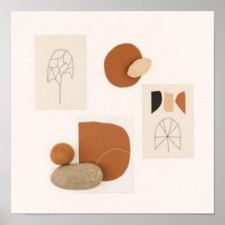 Harmonic Flow – Abstract Botanical Wall Art IV Poster