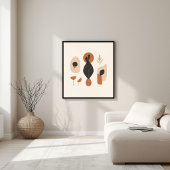 Harmonic Flow – Art mural botanique abstrait I