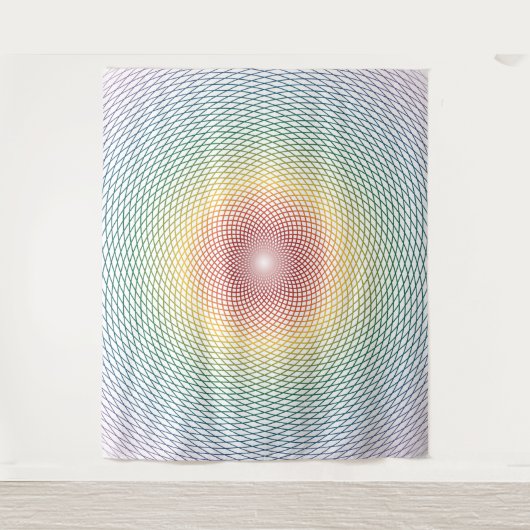Harmonic Torus Series (Light Spectrum) Tapestry Wandkleed (Voorkant)
