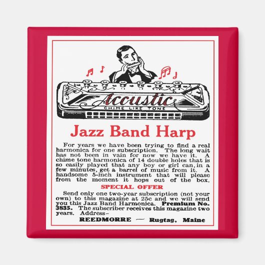 Harmonica Ad Magnet (Devant)