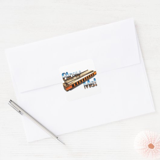 Harmonica - Blow me sticker (Enveloppe)