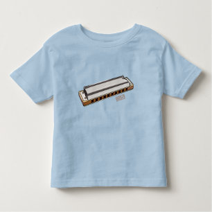 Harmonica cartoon illustratie kinder shirts