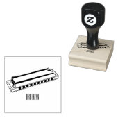 Harmonica cartoon illustratie 	rubberstempel (Gestempeld)