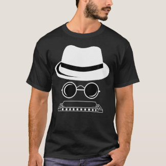 Harmonica Hoed Muziekorchester T-shirt