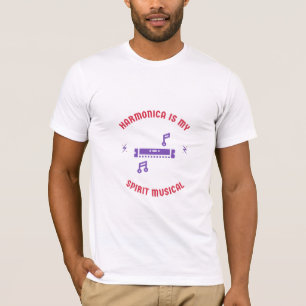 harmonica is mijn geestesmusicus t-shirt