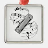 Harmonica Metalen Ornament (Voorkant)
