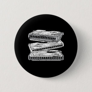 Harmonica Music Blues Instrument Ronde Button 5,7 Cm