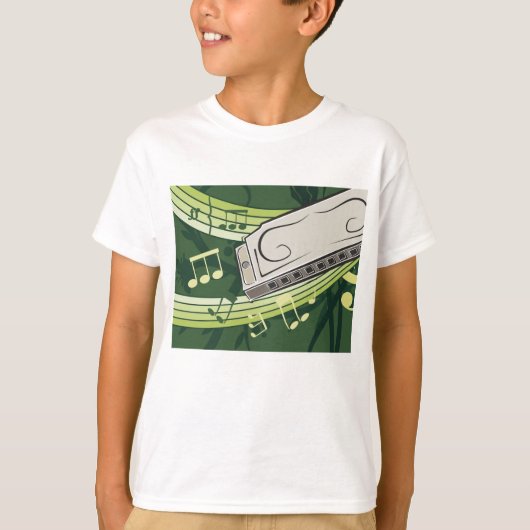 Harmonica Music T-shirt (Voorkant)