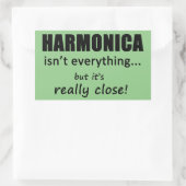 Harmonica n'est pas tout Sticker rectangulaire (Sac)