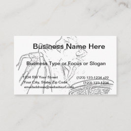 Harmonica Player met trommelcontour Visitekaartje