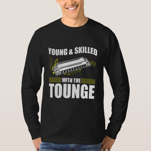 Harmonica Playing For Harmonica Player Harmonica T T-shirt (Voorkant)