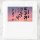 Harmonica Sentez Le Sticker Rectangulaire De La Mu (Sac)