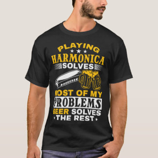 Harmonica Speler Spelen Harmonica T-shirt