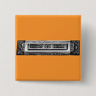 Harmonica Vierkante Button 5,1 Cm