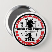 Harmonica voor daklozen ronde button 4,0 cm (Voorkant /achterkant)