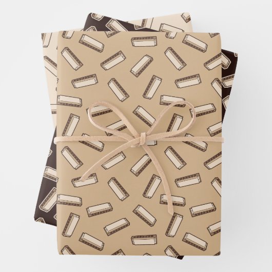 harmonicapatroon inpakpapier vel (In situ)