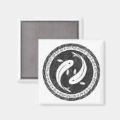 Harmonie : Aimant de poisson Yin-Yang (Recto/Verso)