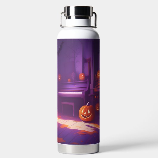 Harmonie : Bouteille d'eau Halloween (Plage)