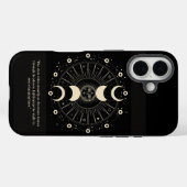 Harmonie Céleste : Phases de la Lune Coque iPhone (Verso (horizontal))