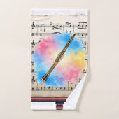 Harmonie Clarinet : Aquarelles colorées (Serviette à main)