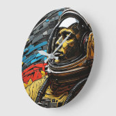 Harmonie cosmique : Horloge murale des astronautes (Angle)