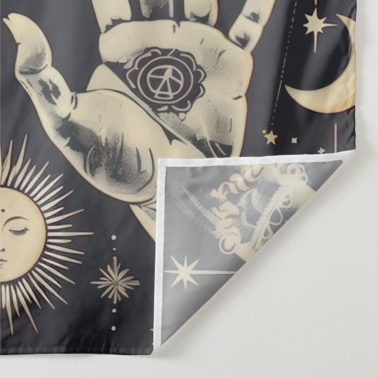 🌙 Harmonie cosmique Tapisserie Sun & Moon (Détail)