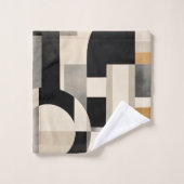 Harmonie dans les tons : Composition Abstraite de  (Gant de toilette)