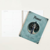 Harmonie dans turquoise, arbre mystique de la vie. (Devant avec enveloppe)