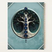 Harmonie dans turquoise, arbre mystique de la vie. (Dos)