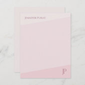 Harmonie de couleur Monogramme Simple Modèle moder (Devant / Derrière)