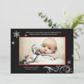 Harmonie de flocon de neige - carte de vacances de (Debout devant)