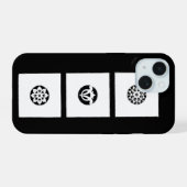 HARMONIE DE RENAISSANCE Noir Blanc Géométrique Flo (Verso Horizontal)