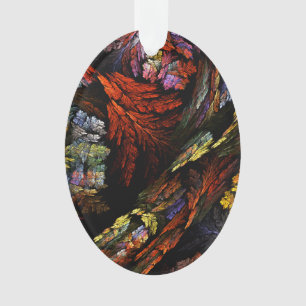 Harmonie des couleurs Art Abstrait Acrylique Oval