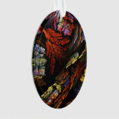 Harmonie des couleurs Art Abstrait Acrylique Oval (devant)