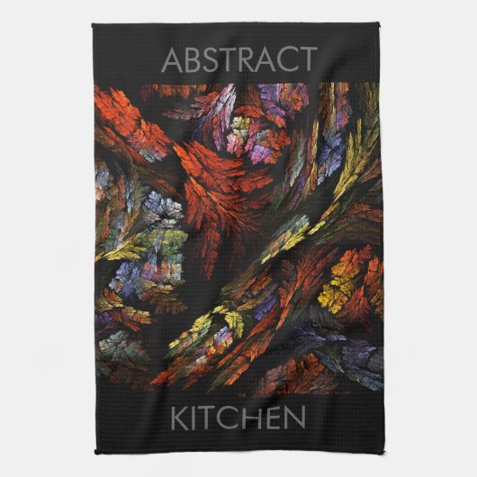 Harmonie des couleurs Art Abstrait Serviette de cu (Vertical)