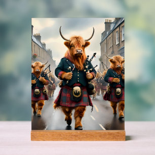 Harmonie des Highlands : groupe de vaches highland