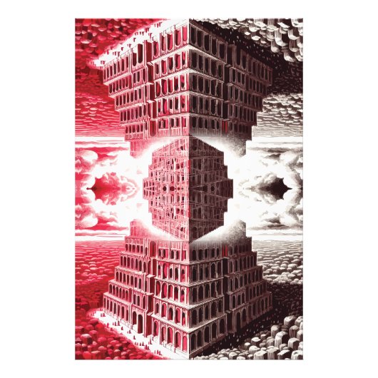 Harmonie & Discord: Toren van Babel Foto Afdruk (Voorkant)