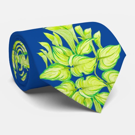 'Harmonie en vert' sur une Cravate (Roulé)
