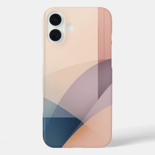 Harmonie Ethische Abstracte Pastelkleur Kunst Ontw iPhone 16 Plus Hoesje