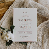 HARMONIE Faire-part de mariage en terre cuite