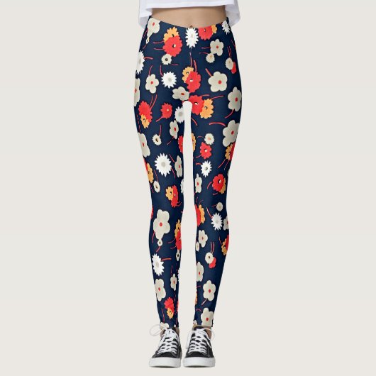 Harmonie florale Leggings par Charles Goy (Devant)