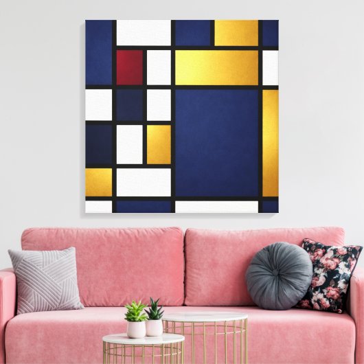 Harmonie Géométrique – Impression sur toile de lux (Insitu(Salon))