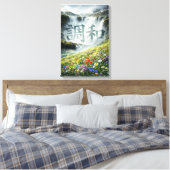 Harmonie Impression sur toile de paysage de cascad (Insitu(Chambre))