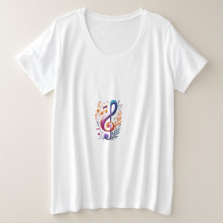 Harmonie in beweging grote maat t-shirt