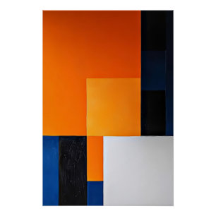 Harmonie in Blokken Perfect Poster