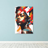 "Harmonie in contrast" Canvas Afdruk (Insitu (Houten vloer))