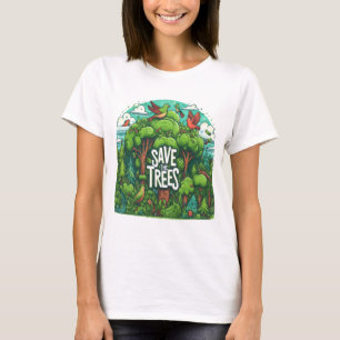 Harmonie in de bomen t-shirt